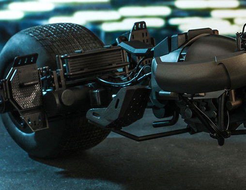 Batman - The Dark Knight Rises: Bat-Pod, Fertig-Modell von Hot Toys
