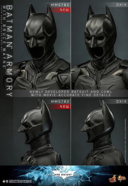 Batman - The Dark Knight Rises: Batman Armory with Bruce Wayne, 1/6 Figur von Hot Toys