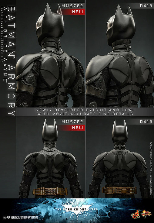 Batman - The Dark Knight Rises: Batman Armory with Bruce Wayne, 1/6 Figur von Hot Toys