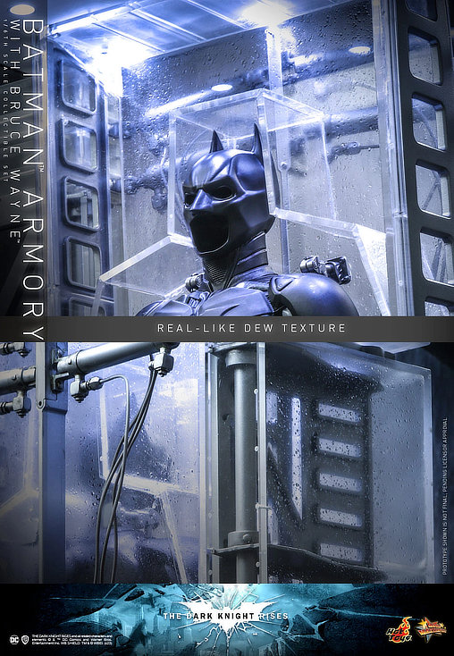 Batman - The Dark Knight Rises: Batman Armory with Bruce Wayne, 1/6 Figur von Hot Toys