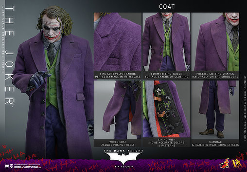 Batman - The Dark Knight Trilogy: The Joker, 1/6 Figur von Hot Toys