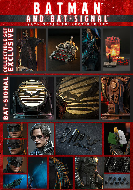 The Batman: Batman - Deluxe und Bat-Signal, 1/6 Figur von Hot Toys