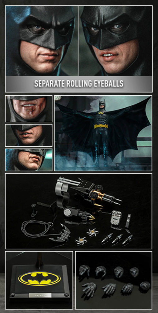 Tim Burtons Batman: Batman, 1/6 Figur von Hot Toys