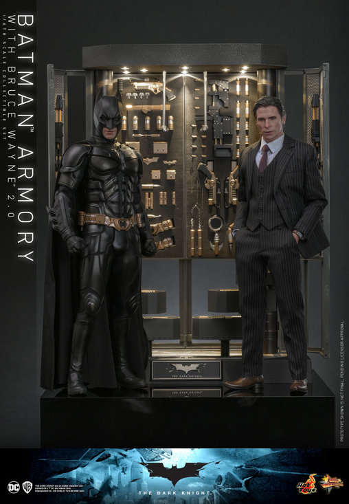 Batman - The Dark Knight: Batman Armory with Bruce Wayne - 2.0, 1/6 Figur von Hot Toys