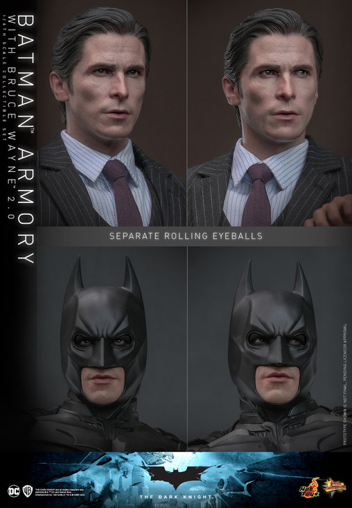 Batman - The Dark Knight: Batman Armory with Bruce Wayne - 2.0, 1/6 Figur von Hot Toys