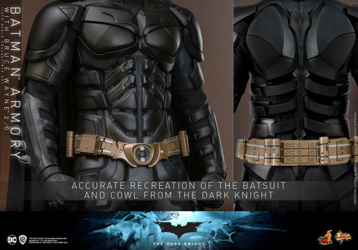 Batman - The Dark Knight: Batman Armory with Bruce Wayne - 2.0, 1/6 Figur von Hot Toys