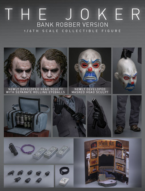 Batman - The Dark Knight: The Joker - Bank Robber Version, 1/6 Figur von Hot Toys