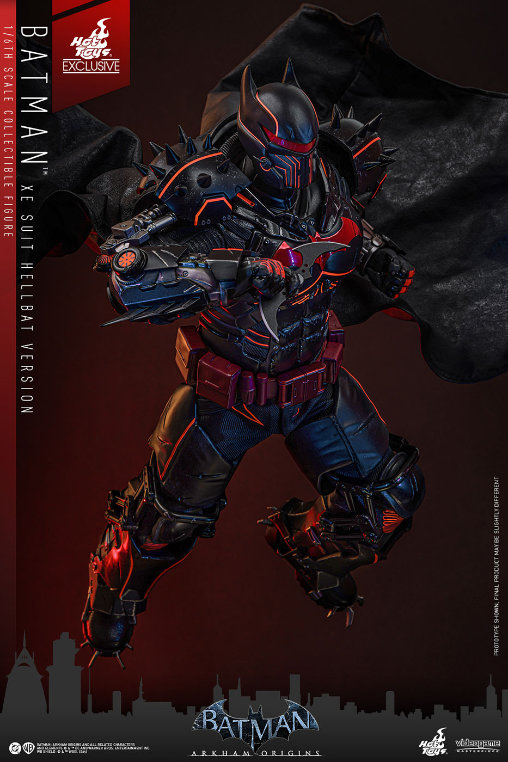 Batman - Arkham Origins: Batman - XE Suit Hellbat Version, 1/6 Figur von Hot Toys