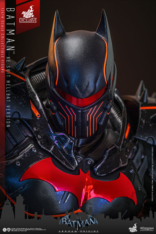 Batman - Arkham Origins: Batman - XE Suit Hellbat Version, 1/6 Figur von Hot Toys