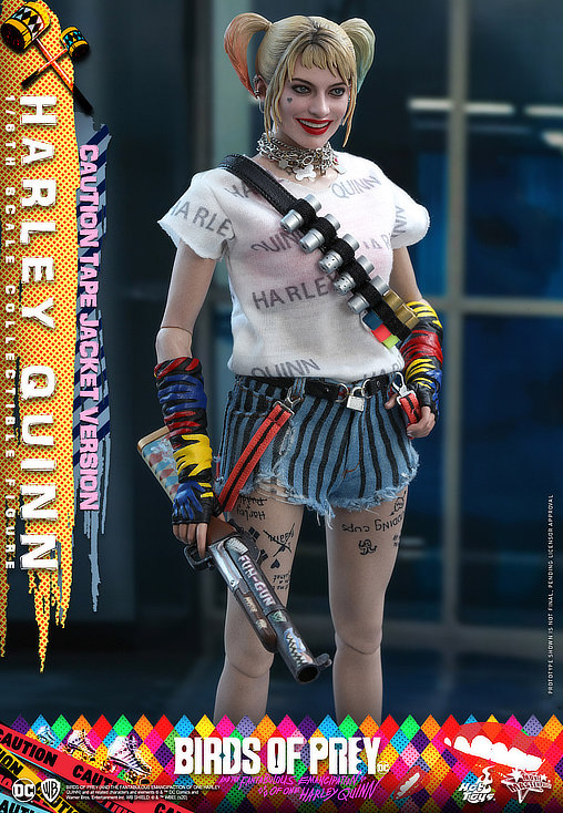 Birds of Prey: Harley Quinn - Caution Tape Jacket Version, 1/6 Figur von Hot Toys