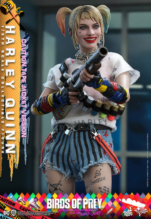 Birds of Prey: Harley Quinn - Caution Tape Jacket Version, 1/6 Figur von Hot Toys