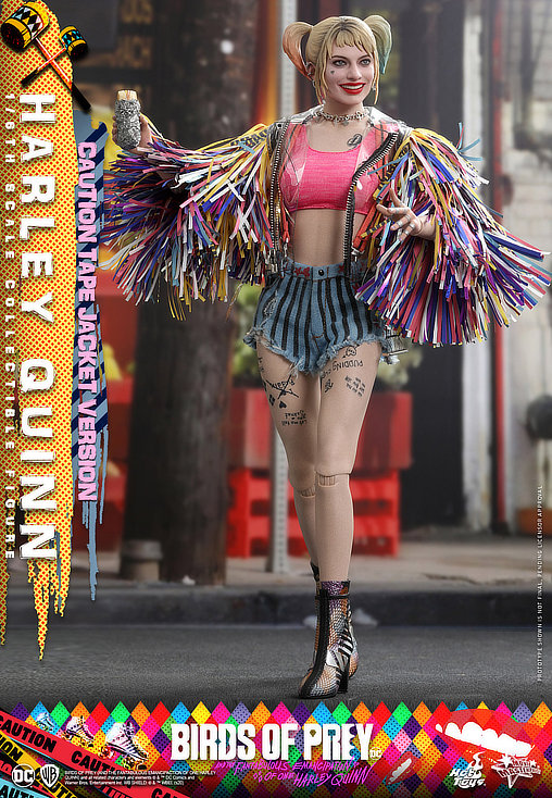 Birds of Prey: Harley Quinn - Caution Tape Jacket Version, 1/6 Figur von Hot Toys