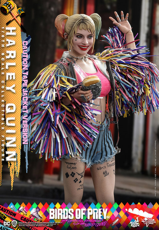 Birds of Prey: Harley Quinn - Caution Tape Jacket Version, 1/6 Figur von Hot Toys