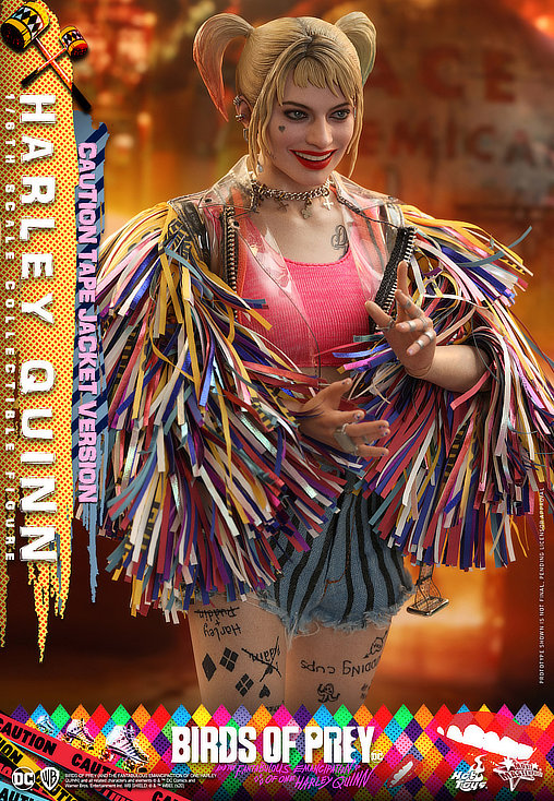 Birds of Prey: Harley Quinn - Caution Tape Jacket Version, 1/6 Figur von Hot Toys
