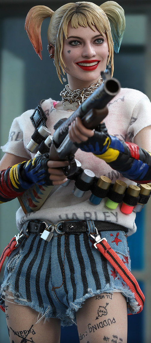 Birds of Prey: Harley Quinn - Caution Tape Jacket Version, 1/6 Figur von Hot Toys