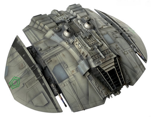 Battlestar Galactica: Cylon Raider - Giant, Fertig-Modell von SPACEart