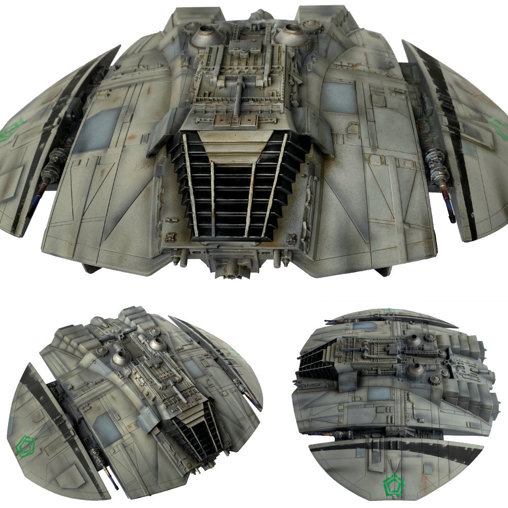 Battlestar Galactica: Cylon Raider - Giant, Fertig-Modell