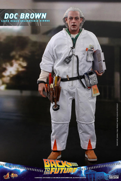 Zurück in die Zukunft: Dr. Emmett Brown, 1/6 Figur von Hot Toys