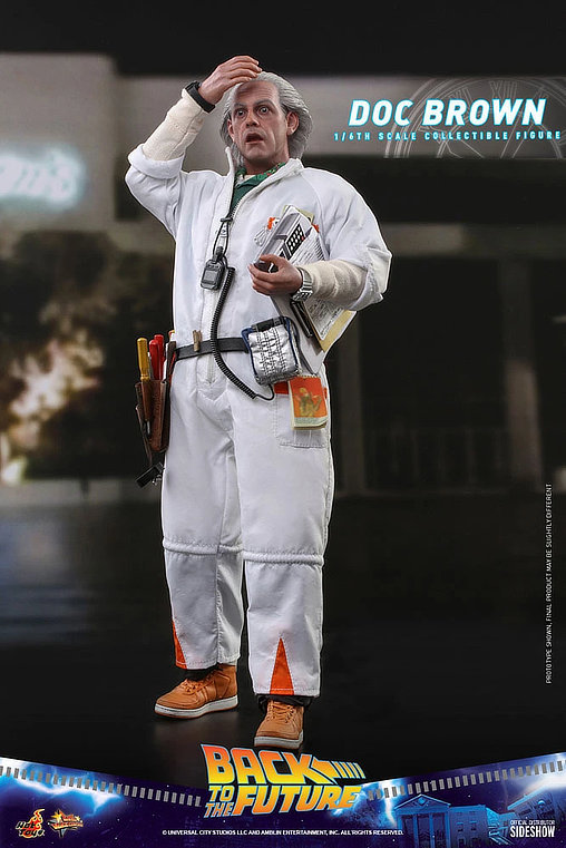 Zurück in die Zukunft: Dr. Emmett Brown, 1/6 Figur von Hot Toys