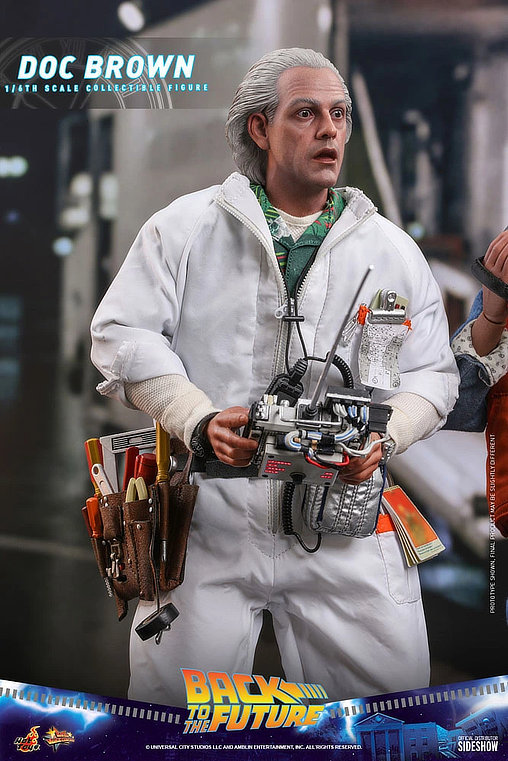 Zurück in die Zukunft: Dr. Emmett Brown, 1/6 Figur von Hot Toys