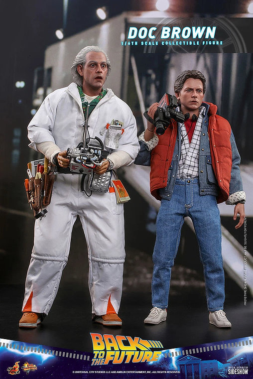 Zurück in die Zukunft: Dr. Emmett Brown, 1/6 Figur von Hot Toys