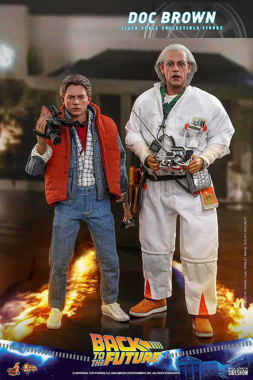 Zurück in die Zukunft: Dr. Emmett Brown, 1/6 Figur von Hot Toys