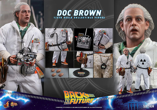 Zurück in die Zukunft: Dr. Emmett Brown, 1/6 Figur von Hot Toys