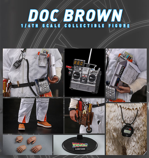 Zurück in die Zukunft: Dr. Emmett Brown, 1/6 Figur von Hot Toys