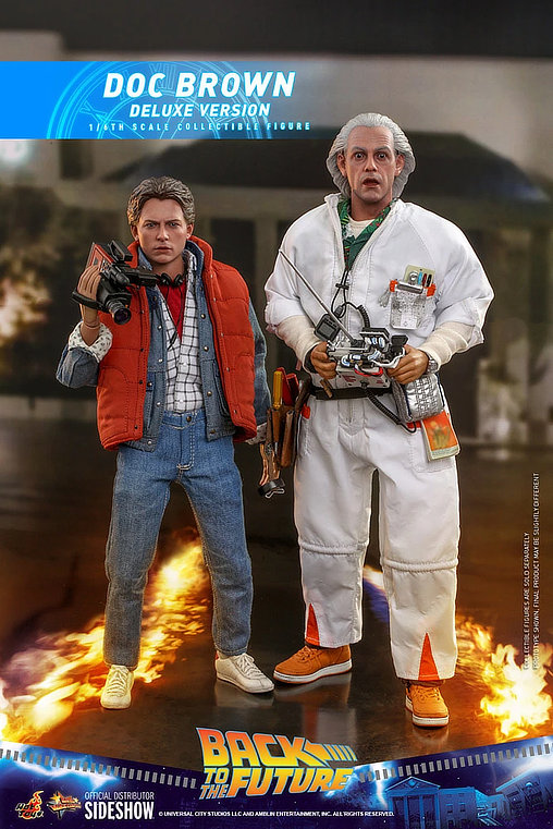 Zurück in die Zukunft: Dr. Emmett Brown - Deluxe, 1/6 Figur von Hot Toys