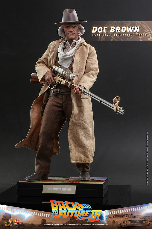 Zurück in die Zukunft 3: Dr. Emmett Brown, 1/6 Figur von Hot Toys