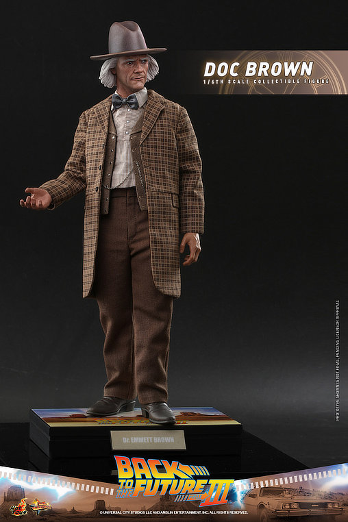 Zurück in die Zukunft 3: Dr. Emmett Brown, 1/6 Figur von Hot Toys