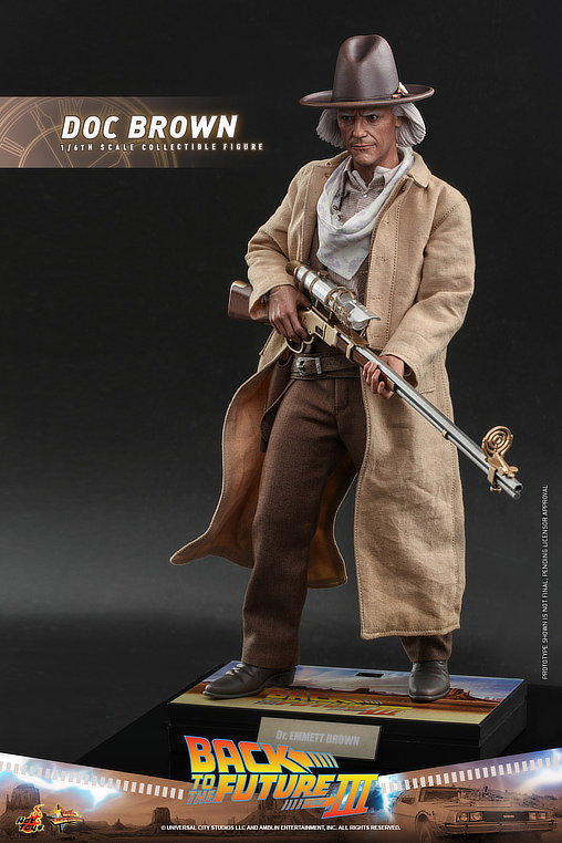 Zurück in die Zukunft 3: Dr. Emmett Brown, 1/6 Figur von Hot Toys