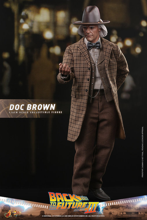Zurück in die Zukunft 3: Dr. Emmett Brown, 1/6 Figur von Hot Toys