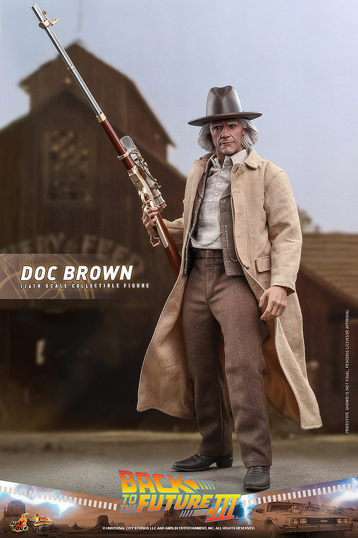 Zurück in die Zukunft 3: Dr. Emmett Brown, 1/6 Figur von Hot Toys