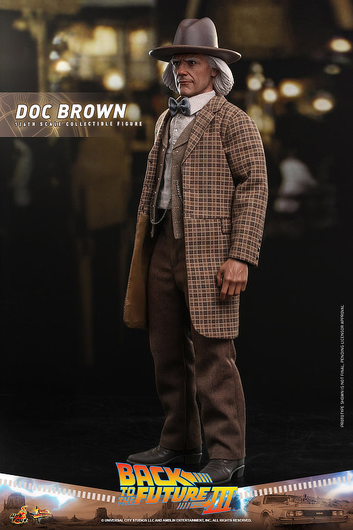 Zurück in die Zukunft 3: Dr. Emmett Brown, 1/6 Figur von Hot Toys