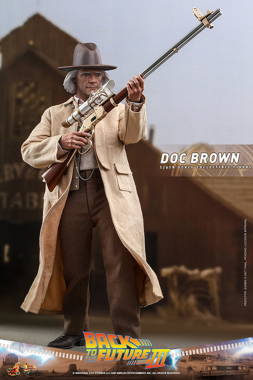 Zurück in die Zukunft 3: Dr. Emmett Brown, 1/6 Figur von Hot Toys