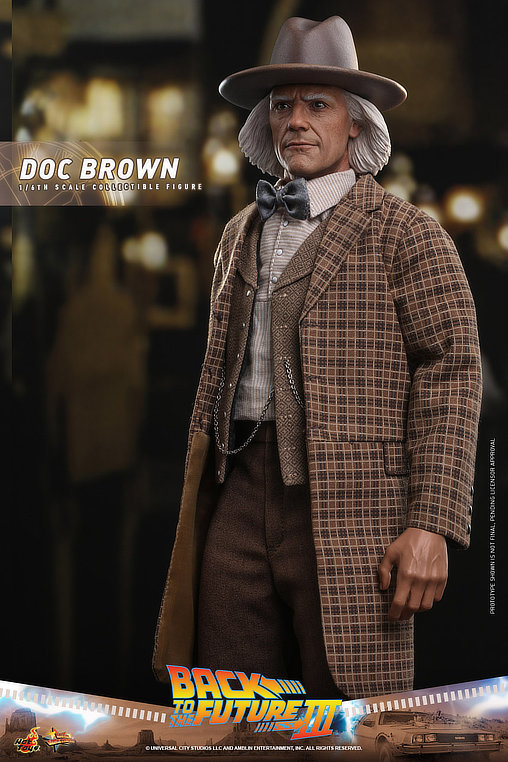 Zurück in die Zukunft 3: Dr. Emmett Brown, 1/6 Figur von Hot Toys