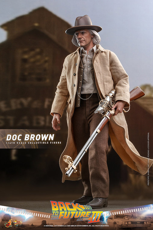 Zurück in die Zukunft 3: Dr. Emmett Brown, 1/6 Figur von Hot Toys