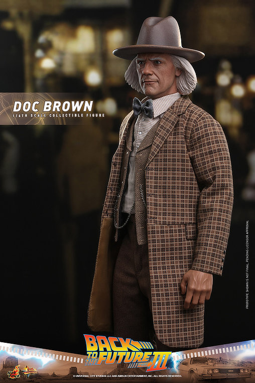 Zurück in die Zukunft 3: Dr. Emmett Brown, 1/6 Figur von Hot Toys