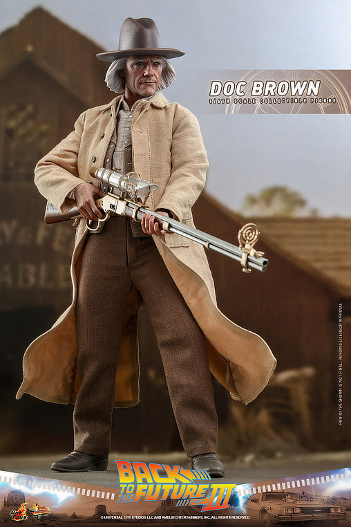 Zurück in die Zukunft 3: Dr. Emmett Brown, 1/6 Figur von Hot Toys