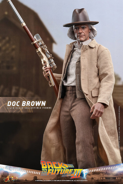 Zurück in die Zukunft 3: Dr. Emmett Brown, 1/6 Figur von Hot Toys