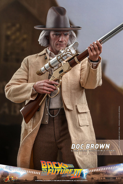 Zurück in die Zukunft 3: Dr. Emmett Brown, 1/6 Figur von Hot Toys