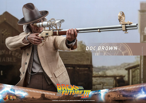 Zurück in die Zukunft 3: Dr. Emmett Brown, 1/6 Figur von Hot Toys