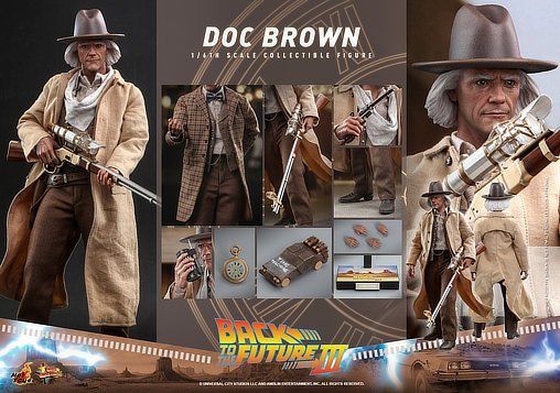 Zurück in die Zukunft 3: Dr. Emmett Brown, 1/6 Figur von Hot Toys