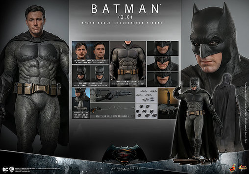 Batman v Superman - Dawn of Justice: Batman 2.0, 1/6 Figur von Hot Toys