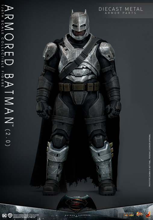 Batman v Superman - Dawn of Justice: Armored Batman 2.0, 1/6 Figur von Hot Toys
