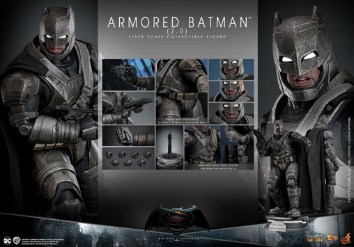 Batman v Superman - Dawn of Justice: Armored Batman 2.0, 1/6 Figur von Hot Toys