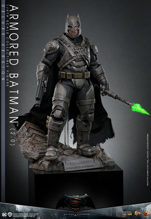 Batman v Superman - Dawn of Justice: Armored Batman 2.0 - Deluxe, 1/6 Figur von Hot Toys