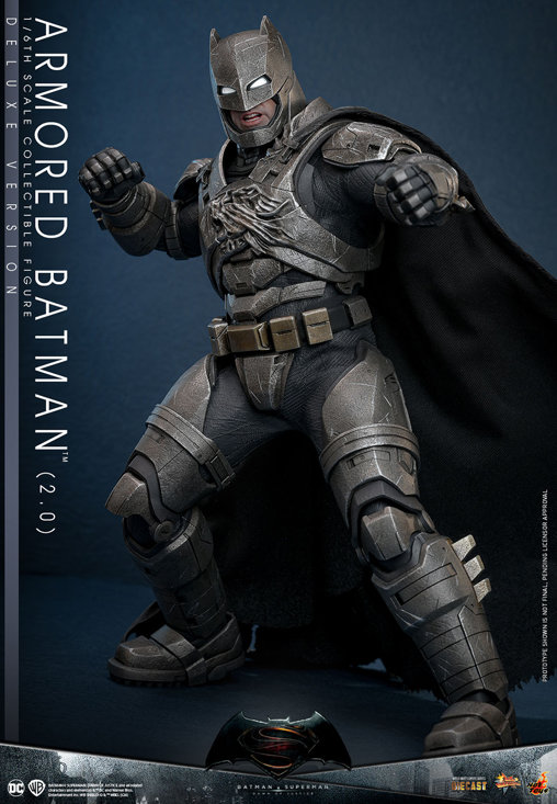 Batman v Superman - Dawn of Justice: Armored Batman 2.0 - Deluxe, 1/6 Figur von Hot Toys