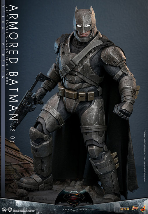 Batman v Superman - Dawn of Justice: Armored Batman 2.0 - Deluxe, 1/6 Figur von Hot Toys